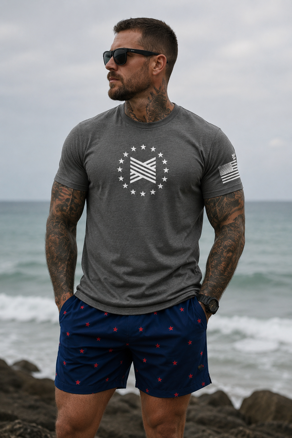 United Red, White, Blue Tee