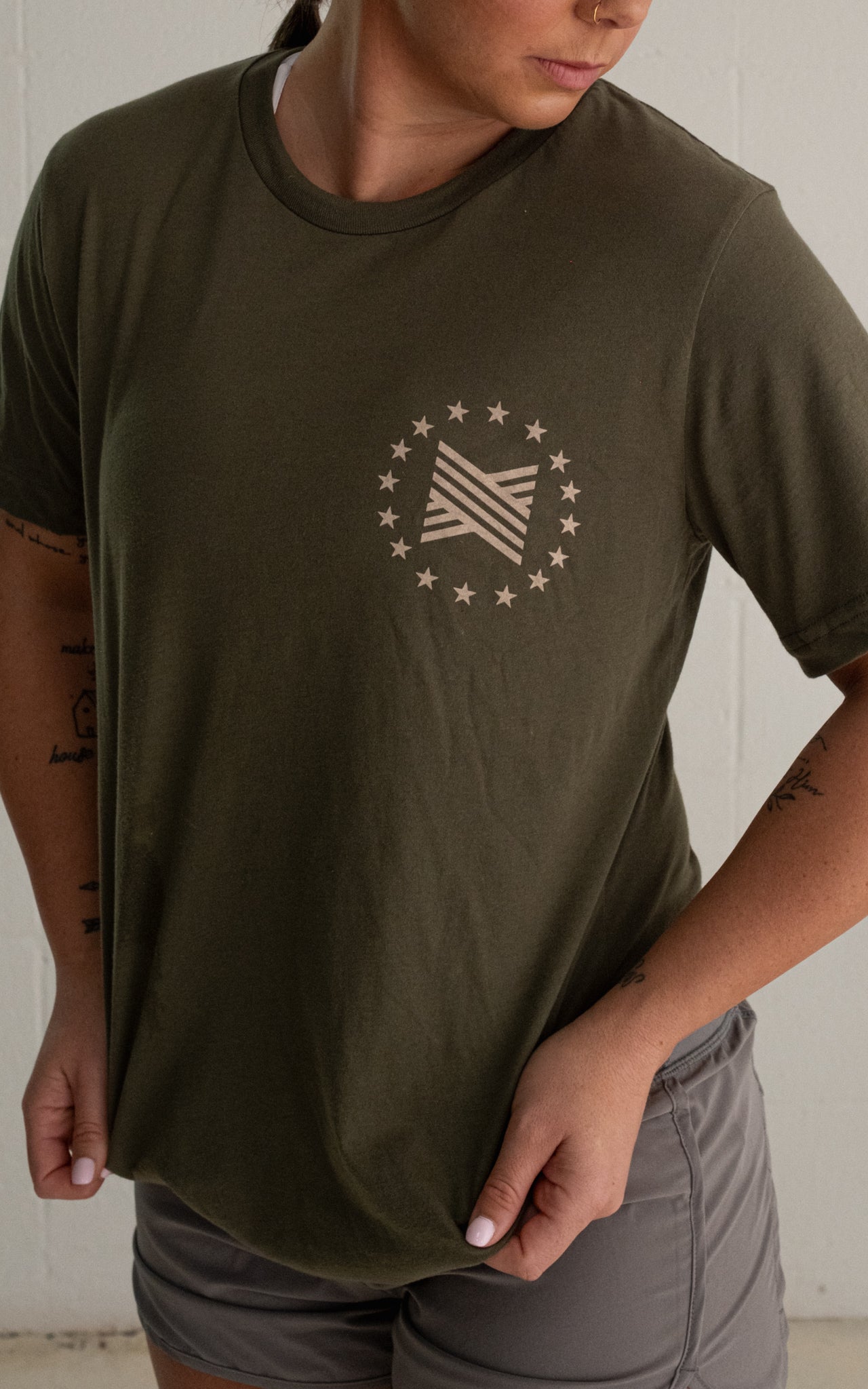 United Olive Tee