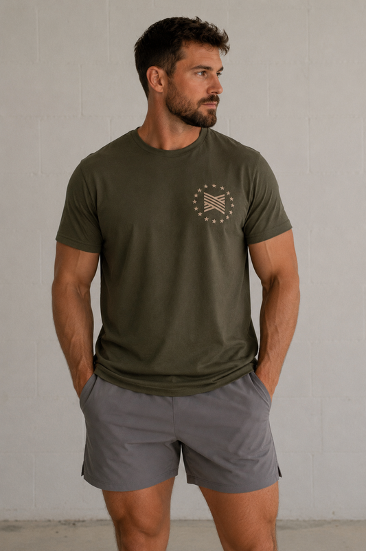 United Olive Tee