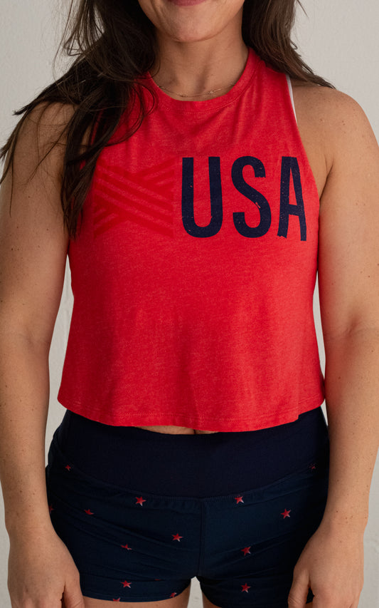 USA Crop Tank